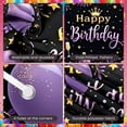 thumbnail image 4 of Purple Gold Theme Banner Royal Crown Design Birthday Display Colorful Balloons Golden Stars Party Backdrop for Birthday Party Indoor Party Photo Shoot, 4 of 9