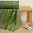 thumbnail image 4 of Soimoi Green Cotton Voile Fabric Aster Flower & Dinosaur Kids Fabric Prints By Yard 56 Inch Wide, 4 of 7