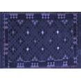 thumbnail image 1 of Ahgly Company Indoor Rectangle Southwestern Blue Country Area Rugs, 3' x 5', 1 of 4