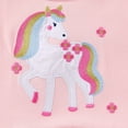 thumbnail image 6 of Bellafa 100% Cotton Toddler Girls Summer Short Sleeve Dress Cartoon Prints Casual Jersey Dresses For 2-7 Years-Unicorn, 6 of 8