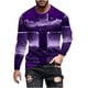 thumbnail image 2 of Blusas y camisas de manga larga con cuello redondo para hombre, blusa informal de manga larga con cuello redondo y estampado de rayas, blusa de poliéster para hombre, 2 of 5