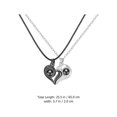 thumbnail image 2 of 1 Paire Collier Cœur Magnétique Assorti Pendentif de Projection Collier Bijou Cadeau, 2 of 9