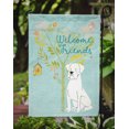 thumbnail image 3 of Carolines Treasures BB7580GF Welcome Friends White Boxer Flag - Garden Size, 3 of 3