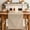 Biscotti Beige, variant on Beige Pure Color Table Runner - 36 Inch Long Aesthetics Contemporary Modern Cotton and Linen Blended Dress Scarves Farmhouse Table Runner for Kitchen Dining, Coffee Table, 13" x 36"