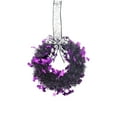 thumbnail image 2 of CASAFUN Black Wreath for Front Door, Halloween Wreath Twig Wreath Halloween Garland Outdoor Halloween Decorations, Glitter Black Wreaths Halloween Decor Party Props, 2 of 9