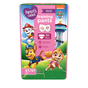 Parents Choice Absorbent Girls Value Pack Paw Patrol 4T-5T, 17 Count