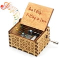 thumbnail image 1 of Cajas de música de madera, caja musical de sol de madera vintage grabada con láser, regalos para cumpleaños/Navidad/Día de San Valentín, 1 of 8