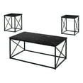 thumbnail image 1 of Monarch Specialties Table Set, 3pcs Set, Coffee, End, Side, Accent, Living Room, Metal, Laminate, Black Marble Look, Contemporary, Modern, 1 of 4