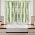 thumbnail image 2 of Ambesonne Floral Kitchen Curtains, Graphic Flowers Branches, 55"x39", Jade Green Orange, 2 of 3