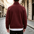 thumbnail image 3 of Mens Full Zip Fleece Jacket Lightweight Long Sleeve Hiking Jackets Zip Pockets Fall Winter Casual Outdoor Outerwear, 3 of 3