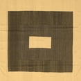thumbnail image 1 of Ahgly Company Indoor Square Abstract Brown Contemporary Area Rugs, 8' Square, 1 of 4