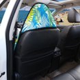 thumbnail image 5 of POLERO Car Seat Towel Waterproof Warp Kitted Terry Cloth, Compatible with Truck Seat Van, for Sedan Cars Vans, Tropical Palm Leaf Pattern, 5 of 9