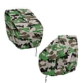 thumbnail image 2 of KUIFORTI Green Camo 2 Pack Boat Seat Cover Dustproof Pontoon Towel Seat Cover with Drawstring Weather Resistant Durable Helm Chair Protective Covers 23W x 21D x 24H Inch, 2 of 7