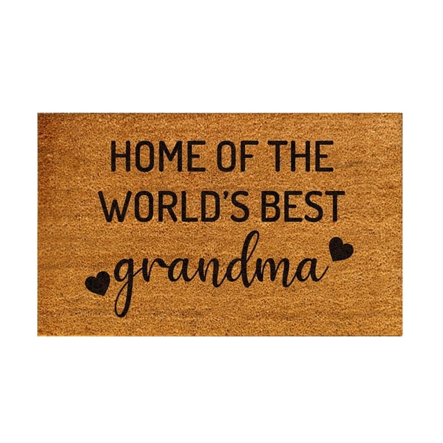 Funny Door Mat Summer Doormat Coir Doormats Indoor Low Maintenance Welcome Mat Spring Rugs for Home Welcome Doormat Outdoor Entrance Indoor Outdoor Mats for Home and Office, 16x24 Inch