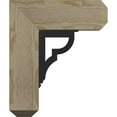 thumbnail image 3 of 4"W x 13 1/2"D x 16"H Bradford Craftsman Ironcrest Rough Sawn Bracket, Douglas Fir (2"W x 5 1/2"D x 8"H Iron Bracket), 3 of 5