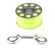 thumbnail image 2 of Carrete de Carrete de Dedo de Nailon para Buceo - 101,7 Pies 0,08 "8 Hebras Línea Trenzada Broche de Clip de Doble Extremo de Acero Inoxidabl - verde fluorescente Fluorescente Verde 30mm Sunnimix Carrete de buceo, 2 of 7