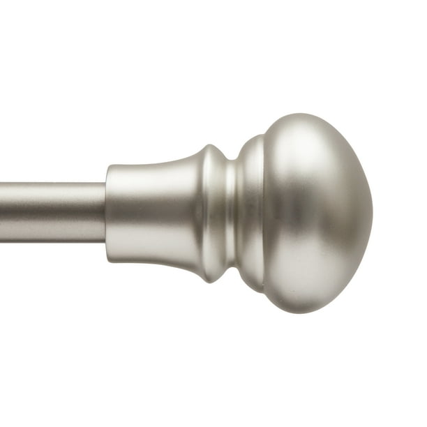 Mainstays 28 48 Adjustable 5 8 Diameter Brass Finished Tension Curtain Rod Curtain Rods Mainstays Traditional Curtain Rods