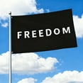 thumbnail image 2 of Classic Black White Flag Decoration Indoor Outdoor Yard Display for Patriotic Events and Special Gathering Celebrations, 2 of 4