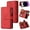 Red, variant on TECH CIRCLE Wallet Case For iPhone 14 Plus,PU Leather Zipper Handbag Purse Flip Cover Kickstand Folio Women Case with Card Slots Holder Wrist Strap for Apple iPhone 14 Plus 6.7" 2022,Red