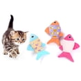 thumbnail image 3 of SPRING PARK 3Pcs Plush Cute Cat Fish Interactive Pet Kitty Toy Fish Plush Catnip Bite-resistant Chew Toy, 3 of 7