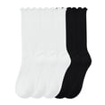 thumbnail image 2 of LckLvx 5 Pairs Socks for Boys Girls Stretchy Ruffle Ankle Socks Daily Casual Wear 6-14 Years, 2 of 6