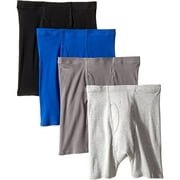 Hanes Men's 4 Pack Tagless Boxer Briefs Assorted Colors Comfortsoft Waistband (Large)