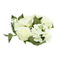 thumbnail image 1 of European Artificial Rose Candlestick Wreath For Table Wedding Decoration 20cm Artificial Rose Wreath Christmas Decor Window Prop, 1 of 11