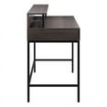 thumbnail image 3 of Contempo 40-Inch Desk with 2 drawers and shelf hutch in Brown Wood Grain Finish, 3 of 11