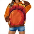 thumbnail image 7 of Craaazy Thanksgiving Hoodies for Women and Men Funny Turkey Prints Sweatshirt Womens Shirts with Pockets Gifts for Women, 7 of 7