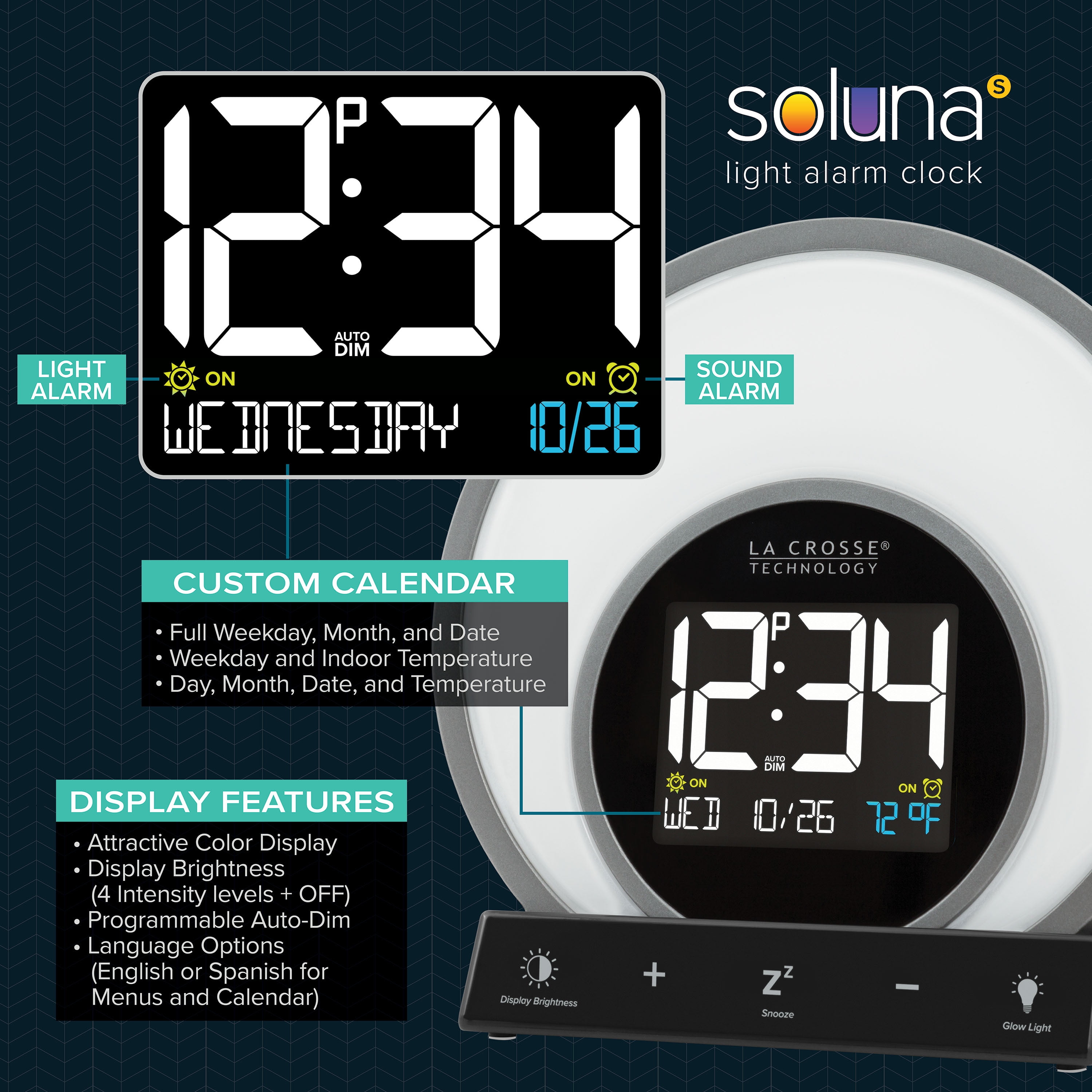 La Crosse Technology Soluna S Light Sunrise & Sunset Glow