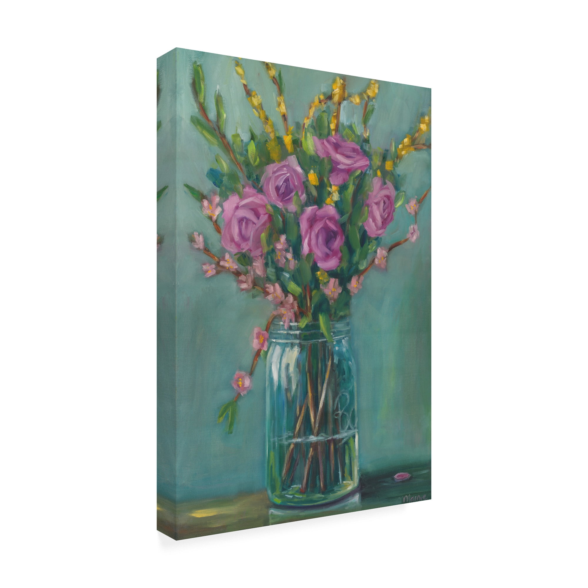 Trademark Fine Art 'Spring Blossoms Ii' Canvas Art by Marnie Bourque