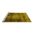 thumbnail image 2 of Ahgly Company Machine Washable Indoor Square Oriental Yellow Industrial Area Rugs, 7' Square, 2 of 4