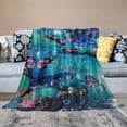 thumbnail image 2 of PRATYUS Butterfly Throw Blanket Super Soft Lightweight Flannel Blankets for Bed Couch Sofa, All Season Warm Cozy Blanket 40x50in, 2 of 6
