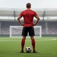 thumbnail image 5 of 2026 Soccer Cup Retro Jersey for Men, Round Neck Short Sleeve Pullover with National Flag & Player Graphic Print for Fan Gathering & Streetwear Wine XXXL, 5 of 7