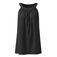 thumbnail image 5 of Womens Shirts Summer Tank Top For Loose Fit High Neck Sleeveless Halter Tops Casual Pleated Eyelet Flowy Shirts Blouse Womens Tops, 5 of 6