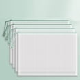thumbnail image 1 of Ovzne Sac de Rangement pour Documents A4 Transparent avec Fermeture Éclair en Liquidation, 1 of 6