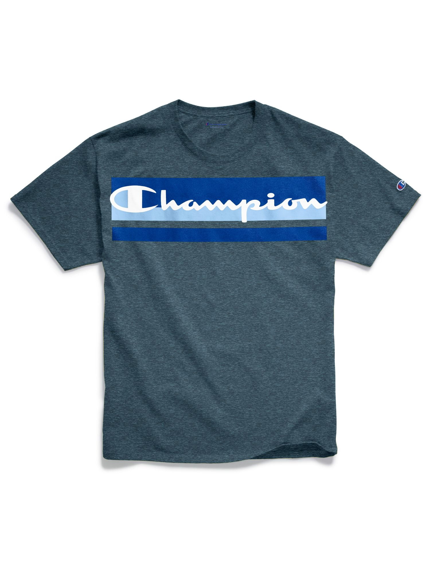 Champion - Champion Mens Classic Short-Sleeve Jersey Tee, XL, Stripes ...