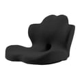 thumbnail image 3 of Cojín de asiento para silla de oficina, multifuncional, práctico, profesional, antideslizante, con memoria. Negro, 3 of 8