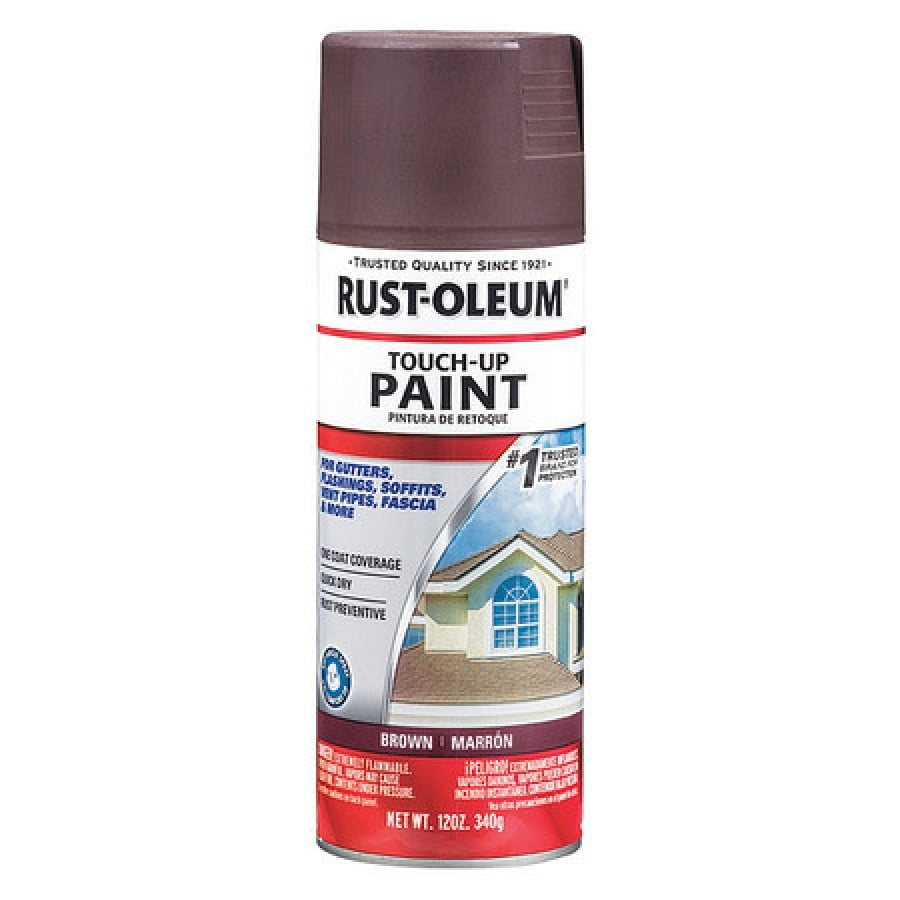 RUSTOLEUM 313788 Weather Resistant Paint,12 oz.,Brown