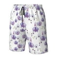 thumbnail image 4 of Logiee Orchids Flowers Print Mens Swim Trunks Quick Dry Board Shorts,Breathable Hawaii Beach Shorts Swimwear Bathing Suits-Large, 4 of 6