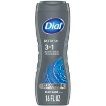Dial Men 3in1 Body, Hair and Face Wash, Hydro Fresh, 16 fl oz