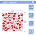 thumbnail image 5 of GZHJMY Valentine's Day Heart Cotton Washcloths Set of 4, 12"x12" Super Soft Absorbent Wash Cloths Bathroom Face Cloths Fingertip Towels for Gym Hotel and Spa, 5 of 7