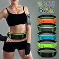 thumbnail image 4 of Odeerbi Belt Bag Wallet Waist Packs Waist Bag Running Belt Reflective Running Belt Hiking Exercise Bike Workout Gym Travel Jogging Pocket Belt Green, 4 of 4