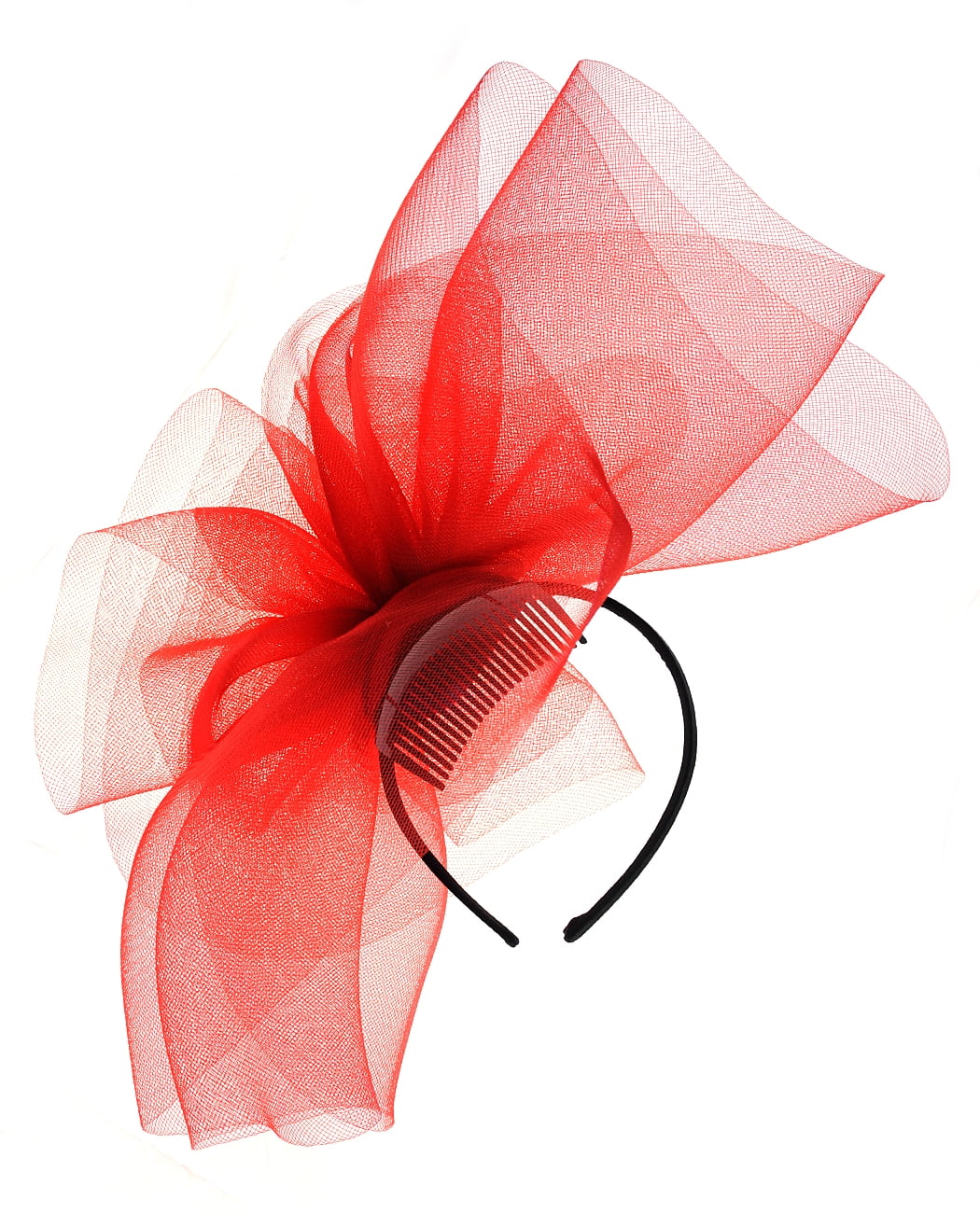 NYFASHION101 Elegant Formal Curlicue Center Sinamay Fascinator Headband