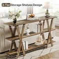 thumbnail image 6 of Tribesigns Wood Console Table 70-Inch Long Sofa Table, Farmhouse Entryway Tables Vintage Couch Table, 6 of 6