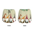 thumbnail image 3 of Fuzoiu Christmas Card With Gnomes Print Women's Athletic Shorts, Double-Layer Running Shorts with Pocket,Women's Workout Shorts for Yoga, Gym, and Workouts-Large, 3 of 7