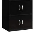 thumbnail image 6 of Hodedah 4-Shelf, 8-Door Bookcase Cabinet in Black, 6 of 6