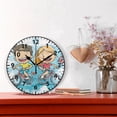 thumbnail image 2 of Children by Bike Wall Clock Modern Small Clock Gold Hands for Office, Home, Bedroom,School 9.84in, 2 of 11
