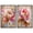 Black Frame, variant on Blush Pink Botanical Reverie Duo Canvas Print Living Room Wall Art by Art Remedy, Gallery Wrapped, 36 x 54