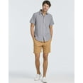 thumbnail image 6 of Real Essentials 3 Pack: Men's Regular-Fit Short Sleeve Woven Button Down Shirt with Pocket (Available in Big & Tall), 6 of 7